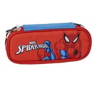 CERDÁ Life's Little Moments Federmäppchen Oval Spiderman – Rot – 8,5×5×22,5 cm – Reißverschluss