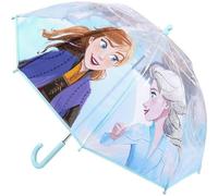 CERDÁ LIFE'S LITTLE MOMENTS Paraguas Transparente de Frozen 2/Apertura Manual, Compuesto por 8 Varillas y con Tubo Metálico de Alta Resistencia - Licencia Oficial Disney,Azul, Talla única, 2400000658