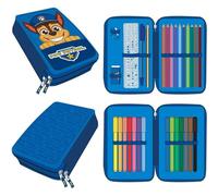 CERDÁ LIFE'S LITTLE MOMENTS Paw Patrol Federmäppchen mit Zubehör mit Bleistiften, Markern und Stiften | Dreifach Kinder Schulmäppchen mit Paw Patrol Design, Paw Patrol, 12,5 x 19,5 x 4,5 cm, Lizenz