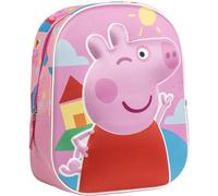 CERDÁ LIFE'S LITTLE MOMENTS Peppa 3D Kinderrucksack, 5,0 x 31 x 10,0 cm, mit verstellbaren und ergonomischen Griffen, Komfort und platzsparende Passform, robustes und leicht zu reinigendes Material