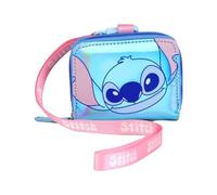 CERDÁ LIFE'S LITTLE MOMENTS Schillernde Geldbörse Stitch/Minnie/Barbie, blau, Stitch