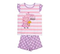 CERDÁ LIFE'S LITTLE MOMENTS Mädchen teiliger 100 Peppa Wutz | Schlafanzug Baumwolle 100% aus 2 Teile zusammengesetzt (Pyjamahose + Oberteil) -Offizielle Lizenz von Hasbro, Rosa, Normal