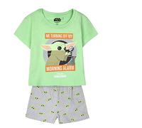 CERDÁ LIFE'S LITTLE MOMENTS Mädchen Schlafanzug The Mandalorian Motiven Bedruckt | Aus 100% Baumwolle hergestellt-Offizielle Lizenz Star Wars, Hellgrün, 6 Jahre