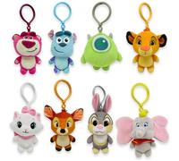 CERDÁ LIFE'S LITTLE MOMENTS Simba Plüsch-Schlüsselanhänger König der Löwen, Kunststoffhaken, Kinderzubehör für Rucksäcke, Taschen und Federmäppchen, weich, leicht, offizielles Disney-Lizenzprodukt