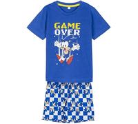 CERDÁ LIFE'S LITTLE MOMENTS Sonic Pyjama Shorts - Blau - Größe 8 Jahre - Schlafanzug für Jungen - Hergestellt aus 100% Baumwolle 145gsm - Sonic Druck - Original Produkt entworfen in Spanien