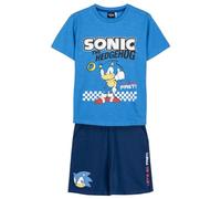 CERDÁ LIFE'S LITTLE MOMENTS Sonic T-Shirt und Shorts - Farbe Blau - Größe 12 Jahre - Set für Jungen - Hergestellt aus 100% Baumwolle 220 g/qm - Sonic Print - Original Produkt entworfen in Spanien