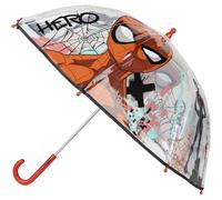 CERDÁ LIFE'S LITTLE MOMENTS Spiderman Bubble-Regenschirm - Manuell zu öffnen - Transparent mit Spiderman Aufdruck - Hergestellt aus 100% POE mit Fiberglas Rahmen - Original Produkt Designed in Spain