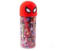 CERDÁ LIFE'S LITTLE MOMENTS Spiderman Kinder-Federmäppchen mit 3D-Stick-Deckel, gefüllt mit Bleistiften für Schule, Kunst und Reisen