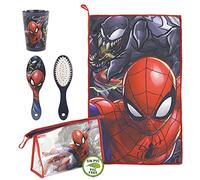 Cerdá Life's Little Moments Kulturbeutel Herren - Spiderman Design, Urlaub Must Haves, Kulturtasche Herren, Transparenter Kulturbeutel, Reisetasche Kinder, Kosmetiktasche Reise, Kleine Schminktasche
