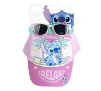 CERDÁ LIFE'S LITTLE MOMENTS Stitch Mütze mit Sonnenbrille Set - Verstellbare Kappe und UV Brille für Kinder