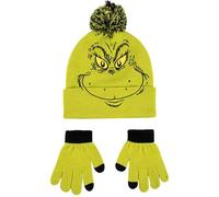 CERDÁ LIFE'S LITTLE MOMENTS Unisex Kinder Gorro Y Guantes The Grinch Suaves Y Licencia Oficial-Ropa Térmica Infantil Ideal Frío 2-teiliges Set, Einheitsgröße (2er Pack)