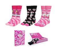 ARTESANÍA CERDÁ 3er Socken LIFE'S LITTLE MOMENTS Disney Alicia Unisex, bequem Gr. 36-43, bunt