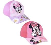 Cap für Kinder Minnie Mouse - Rosa - Geeignet von 2 bis 8 Jahren - Aus Baumwolle und Polyester - Kinder Cap mit Verstellbarem Klettverschluss - Original Produkt in Spanien Designed