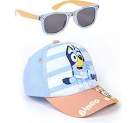 CERDÁ LIFE'S LITTLE MOMENTS Unisex Cap und Brille für Kinder, originelles Design, verstellbar und leicht, ideal für den Sommer Sonnenschutz Baseballkappe, Gorra y Gafas Bluey & Friends, Einheitsgröße