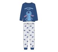 Schlafanzug Für Kinder Stitch Blau - 8 Jahre
