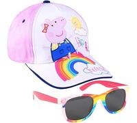 CERDÁ LIFE'S LITTLE MOMENTS Unisex-Kinder Set gorra + gafas sol Peppa Pig Sonnenbrille, multicolore, One Size