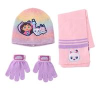 CERDÁ LIFE'S LITTLE MOMENTS Unisex Kinder Set Infantil Gorro, Guantes Bufanda Gabby´s Invierno Conjunto Térmico Niños Niñas, Ideal Frío 3-teiliges Schal, Dollhouse, Gabby´S Dollhouse, Einheitsgröße EU