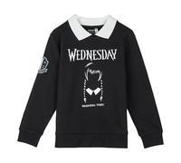 CERDÁ LIFE'S LITTLE MOMENTS Unisex Kinder Sudadera Cotton Brushed Wednesday Sweatshirt, Dunkelgrau (Dark Gray), 10 Jahre