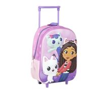 CERDÁ LIFE'S LITTLE MOMENTS Unisex Kinder Trolley 3D Gabby´s Kinderrucksack von Gabby's Dollhouse, Rosa