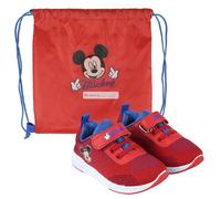 Cerdá - Mickey Mouse Kinderschuhe Jungen | Schuhe Kinder Jungen mit Turnbeutel - Offizielle Lizenz, Rot, 22 EU