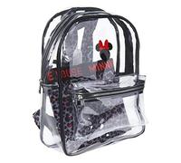 Cerdá Unisex-Kinder 2100002903 Transparenter Minnie Mouse Beach Rucksack mit bedrucktem Innenfach, Rosa, Grande, l