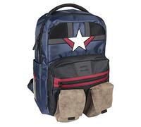 Cerdá Unisex-Kinder Mochila Casual Viaje Capitan Avengers Captain America Lässiger Reiserucksack, Mehrfarbig, 30.0 x 48.0 x 13.5 cm, CRD-2100003081