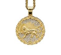 Cernomal Iranische Nationalkarte-Anhänger-Halskette - Patriotisches Löwenmuster-Charm-Anhänger-Halskette, Ich Stehe Mit Iranischem Schmuckzubehör Für Damen Und Herren, Gelb, Lang: 50 Cm