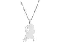 Cernomal Niederlande-Karte-Anhänger-Halskette - Statement-Halskette, Glänzend, Einfarbig, Kartenumriss, Schlüsselbeinkette, Reisegeschenke Für Frauen, Männer, Design-Sinn-Schmuck, V