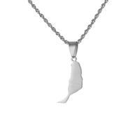 Cernomal Vintage-Halskette Mit Karte Von Fuerteventura - Modische Einfarbige Charm-Anhänger-Pullover-Kette, Verstellbarer Ethnischer Paar-Halsband, Schmuck, Geschenk Für Männer Und Fr