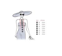 Cernomal Yezidi-Lalish-Karte-Anhänger-Halsketten - Unisex, Gelbe Farbe, Modische Blumen-Charm-Pullover-Kette, Halsband, Schmuck, Freunde, Weiß, Lang: 50 cm