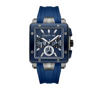 Cerruti 1881 - Armbanduhr Duo-time Odissea Master - Quartz Uhrwerk - Gehäusebreite: 53 mm - Edelstahl - Blue - 5 ATM