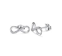 CERSLIMO Ohrstecker Silber 925, Unendlichkeit Ohrringe Sterling Silber Zirkonia Infinity Ohrstecker unendlich Schmuck Geschenk