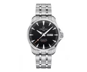 Certina DS Action Day-Date Powermatic 80 Herrenuhr Automatik Schwarz (C032.430.11.051.00)