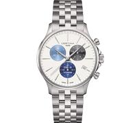 Certina, Herren DS 8 Gent 41mm Titan Quarz Chrono Precidrive Uhr Weiß Titan C0454174401100