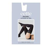 Cette Halterlosestrümpfe, 60 DEN, Helsinki, Größe S-4XL, Schwarz, Hautfarbe, Made in Italy (Schwarz, 4XL)