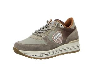 Cetti Damen Plateau Sneaker für Damen, grün, Größe 38 EU