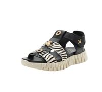 Cetti GEMÜTLICH Y Elegantr SANDALE DAMEN 1416 ZEBRA-ANTE SCHWARZ talla numeric_38