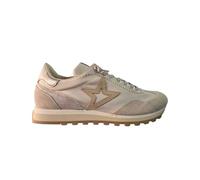 CETTI Schuhe, Sneaker, aus Leder und Stoff, elastischer Kordelzug, Keilabsatz, Gummisohle, Wildleder, Nubuk, herausnehmbare Einlegesohle, für: Damen, elfenbein, 41 EU