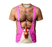 Cexiakong JGA Tshirt Herren Lustig Sportshirt 3D Druck Shirt Sommer Rundhals Muskelshirt Kurzarm Sweatshirt Basic Tee Tops Atmungsaktiv Laufshirt Leicht Funktionsshirt Herrenkleidung