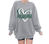 Cexiakong Sweatshirt Damen Ohne Kapuze Pullover Mit Herzbuchstaben Sweater Valentinstag Pulli Freizeit Langarmshirt Langarm Rundhalsausschnitt Sweatshirts Outdoor Bequem Oberteil