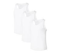 CF Herren-Tanktop, Unterhemden, feuchtigkeitsableitendes Tanktop, Rundhalsausschnitt, Tankshirt, Unterhemd für Herren, 3er- oder 5er-Pack (Weiß, L)