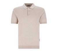 Casual Friday - CFBELLS SS POLO KNIT summer sand melange - Gr. - XXL