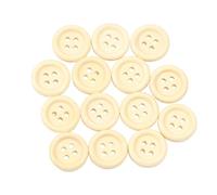 CFTGIW 1000 Stück Holzknöpfe, 15 Mm, Runde Holzknöpfe, 4 Löcher, Kleine Zum Nähen von Kleidung, Kunsthandwerk, Nicht Einfach Glatt, 15 Mm, 4 Löcher aus Holz