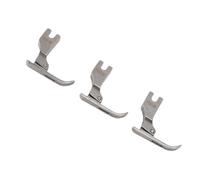 CFTGIW 3 Stück Reißverschluss-Zahnstocher-Nähfuß, Verlängerter Stahl-Flachbett-Nähfuß für Industrielle Nähmaschinen, Reibungsloser Prozess, Stabil, Verschiedene Produktionstechnik, Fuß-Nähfuß