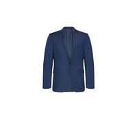 Carl Gross Sakko Herren Slim Fit Reverskragen Schurwolle blau, 27