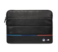 CG Mobile BMW Carbon PU Hülle mit kontrastierender dreifarbiger Schutztasche 14 Zoll kompatibel mit MacBook Intel® UHD Grafik/Windows/HP/Value Top Load Tasche/Arbeit, Schule usw.