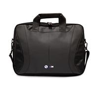 CG MOBILE BMW Computertasche aus PU-Leder mit Carbonkanten und perforierten Streifen, 38,1 cm (15 Zoll), kompatibel mit MacBook Intel® UHD Grafik/Windows/HP/Value Top Load Bag/Arbeit, Schule usw