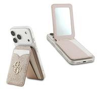 CG Mobile Kartenetui Guess 4G – Stand- und Spiegelfunktion, MagSafe-kompatibel – Pink