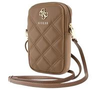 CG MOBILE Guess Handytasche GUWBZPSQSSGW braun Zip Quilted 4G