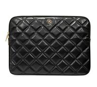CG MOBILE Guess Sleeve GUCS16ZPSQSSGK 16" Schwarz Quilted 4G